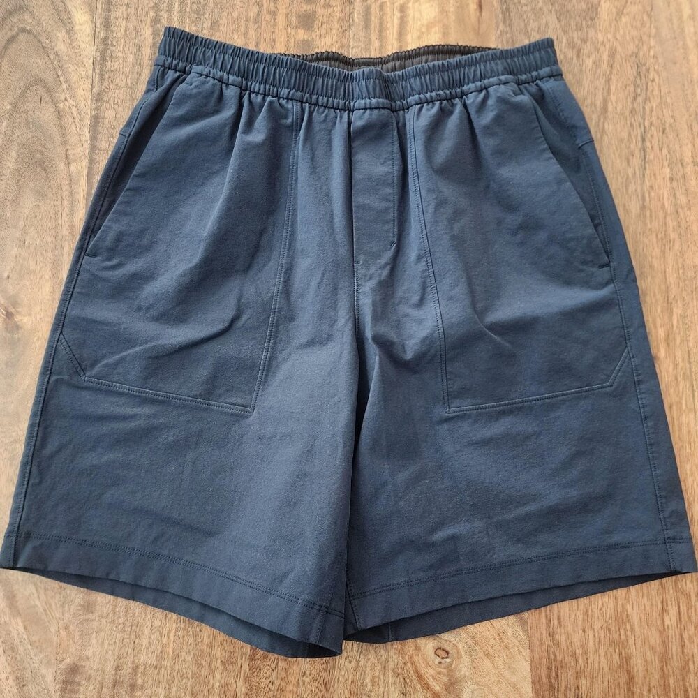 Lululemon Shorts Mens Small Blue Athletic Drawstring Elastic Waist Pockets